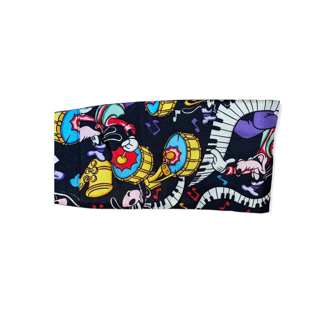 Goofey Disney Balancine 100% Cummerbund With Great Graphics Musical Piano